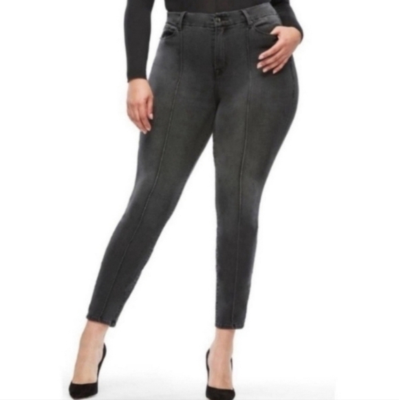 🍁🍂Good american Good Legs pintuck skinny jeans size 20 - Picture 1 of 5